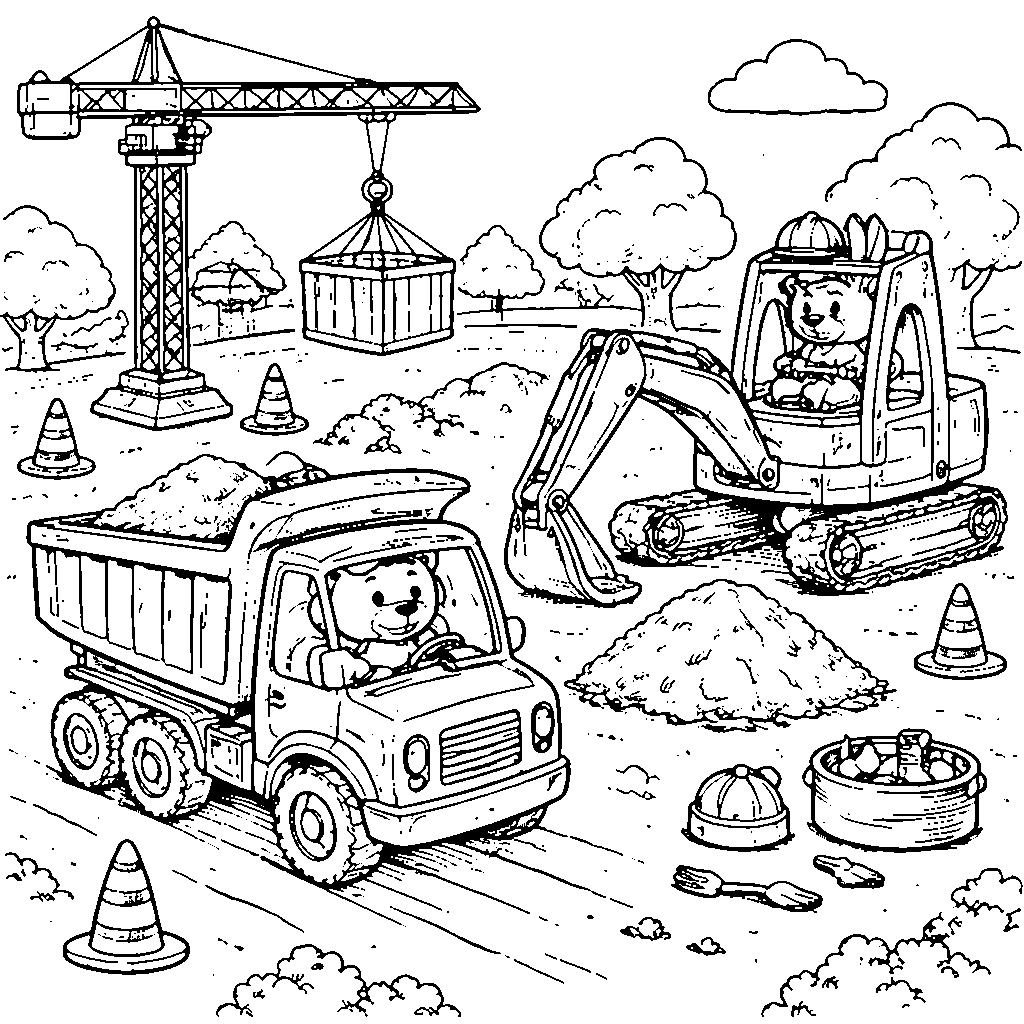 Cheerful Construction Site