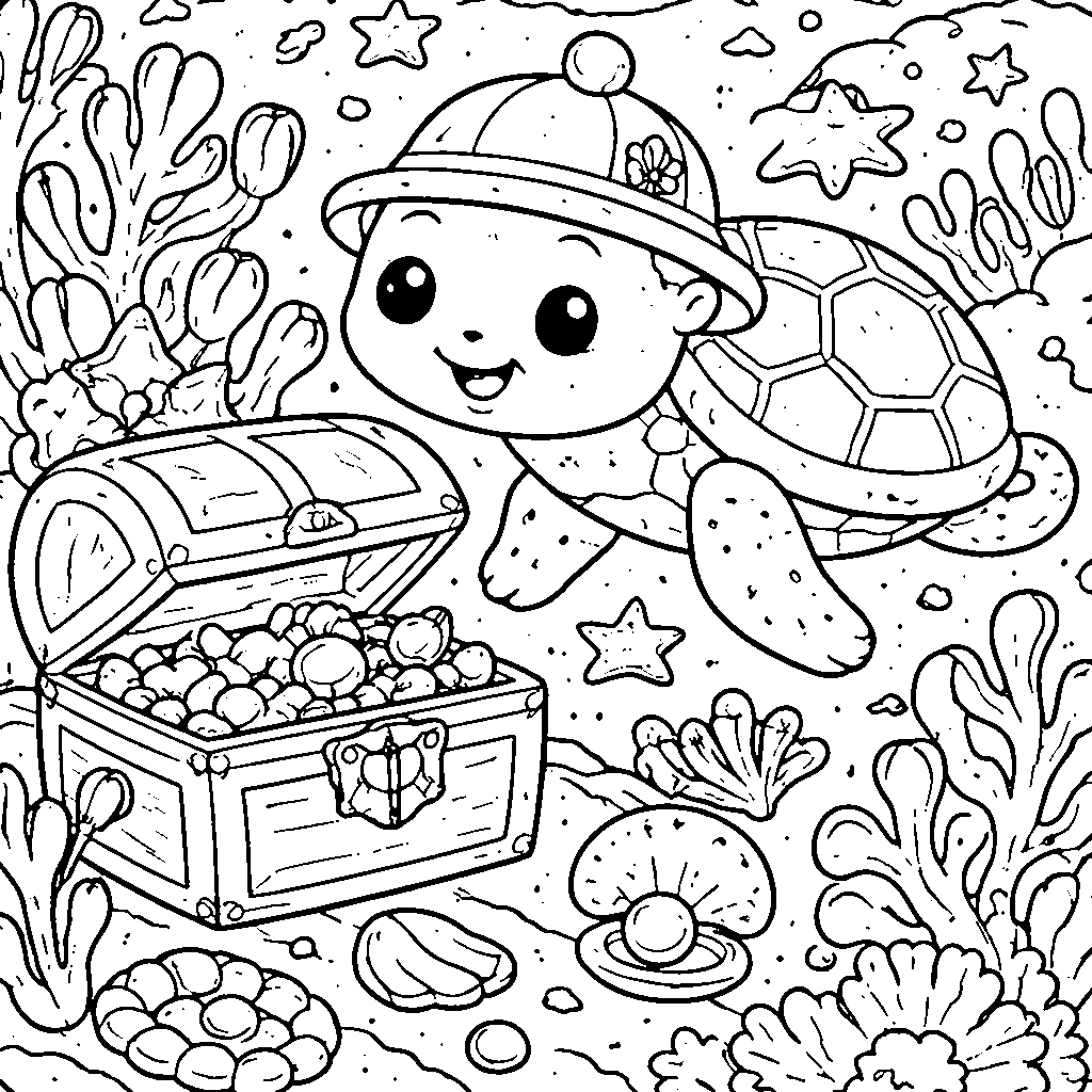 Curious Sea Turtle Explorer