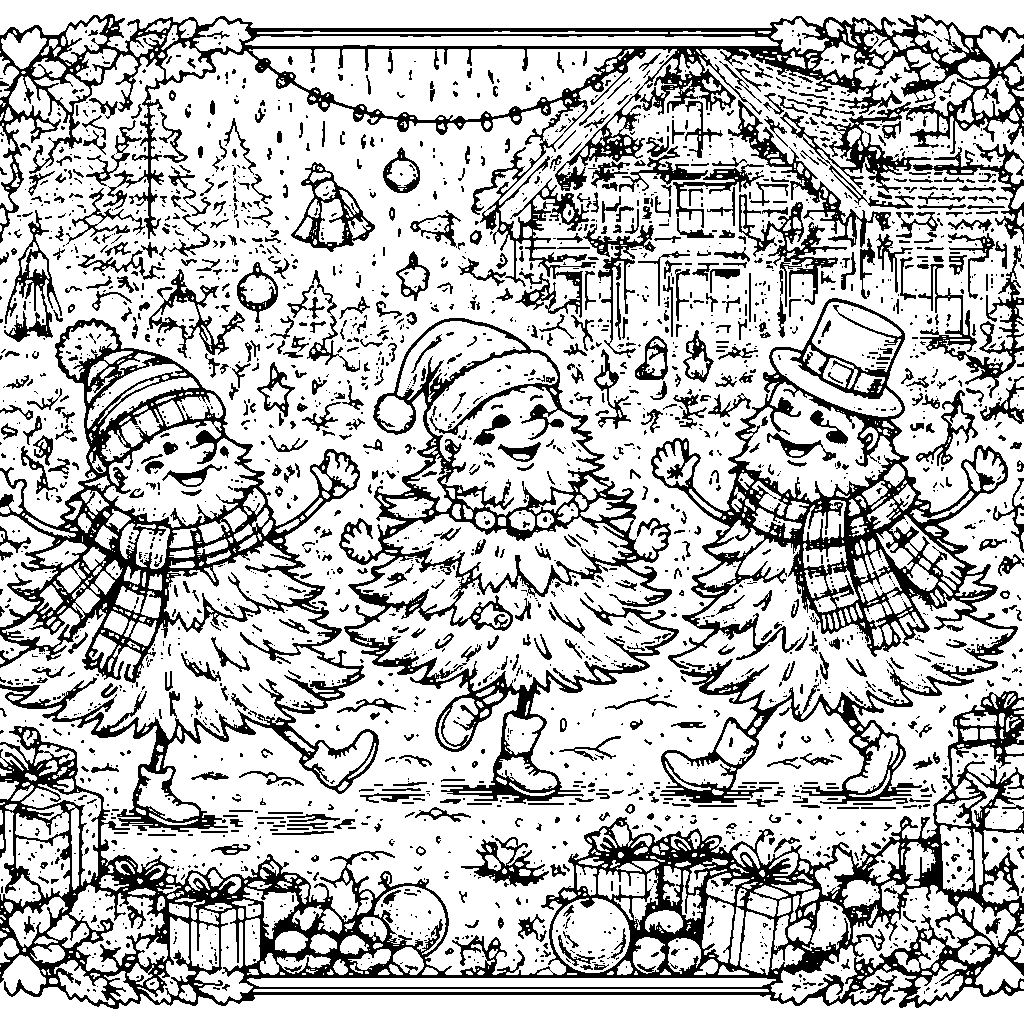 Dancing Christmas Trees