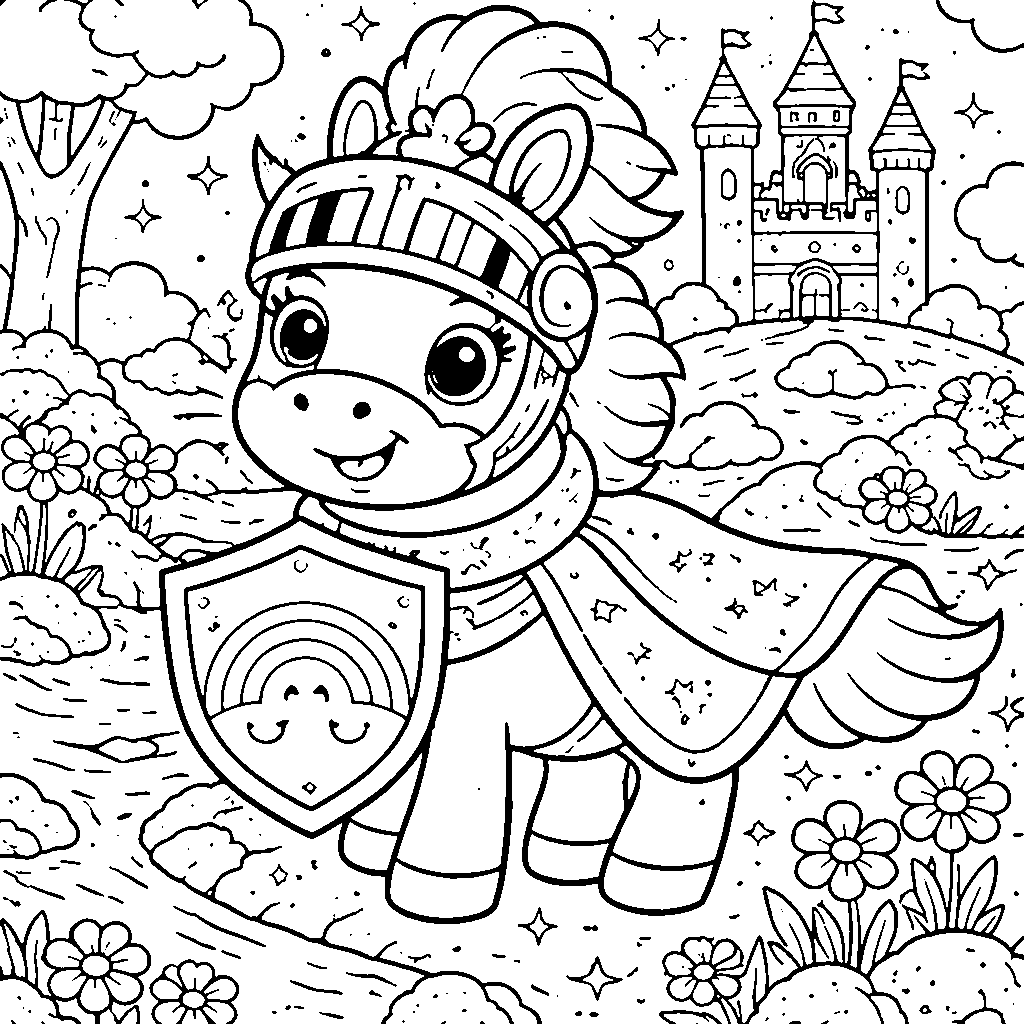 A Horse Dressed as a Knight