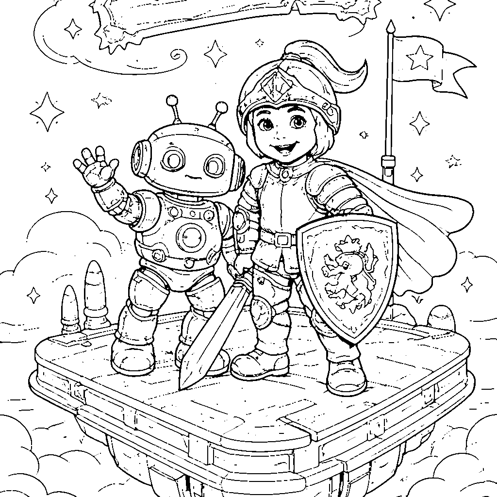 A Knight and His Robot Friend