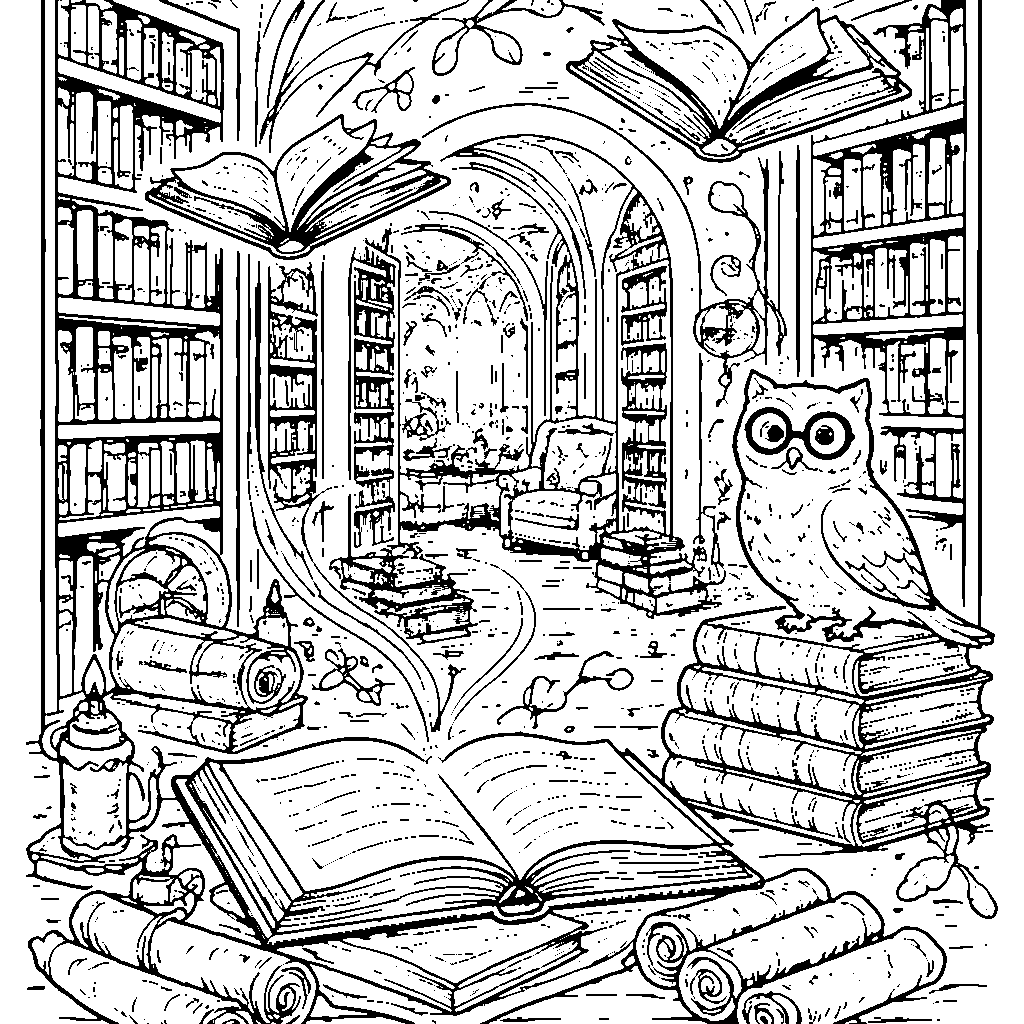 Magical Library Adventure