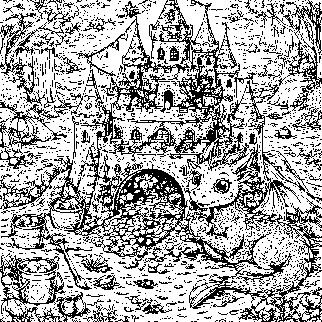 Magical Sandcastle with Hidden Treasures