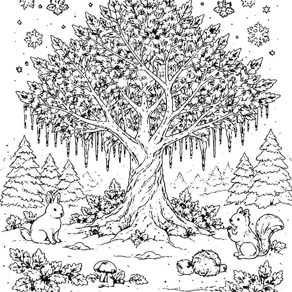 A Magical Winter Tree