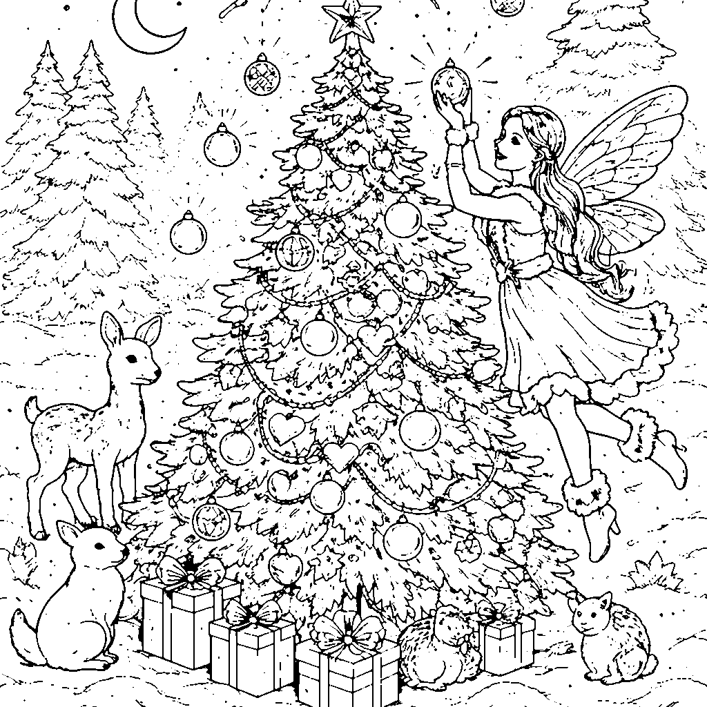 Whimsical Christmas Tree Fairy