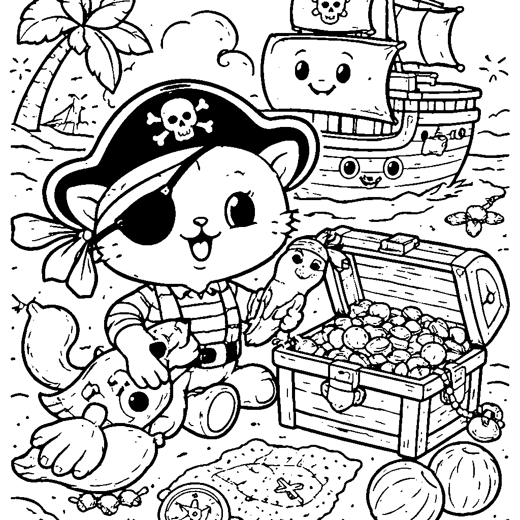 Adventurous Pirate Cat