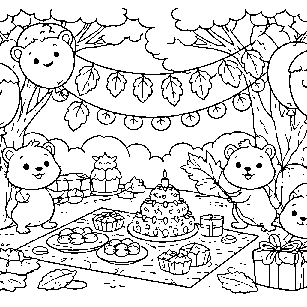 Squirrel Surprise Birthday Party