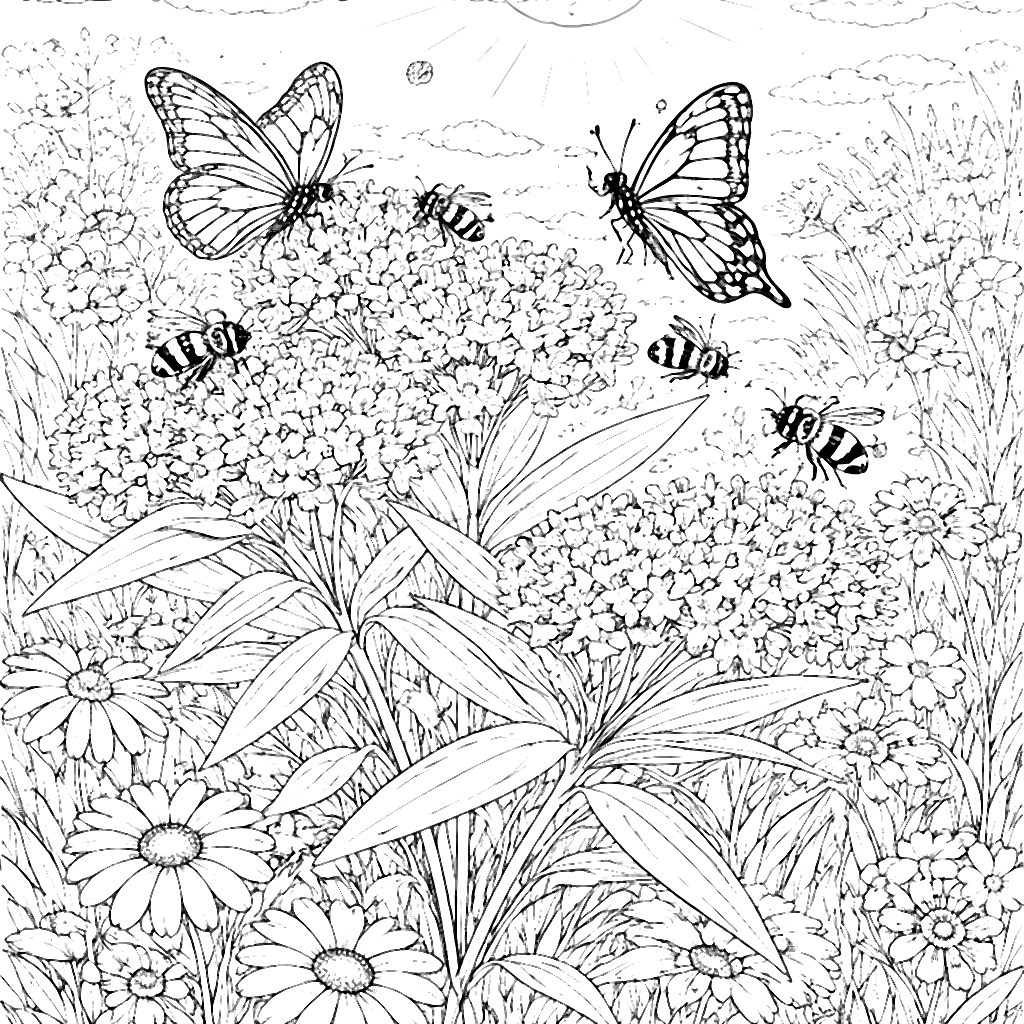 Butterfly Weed Coloring Page for Kids - Printable Fun