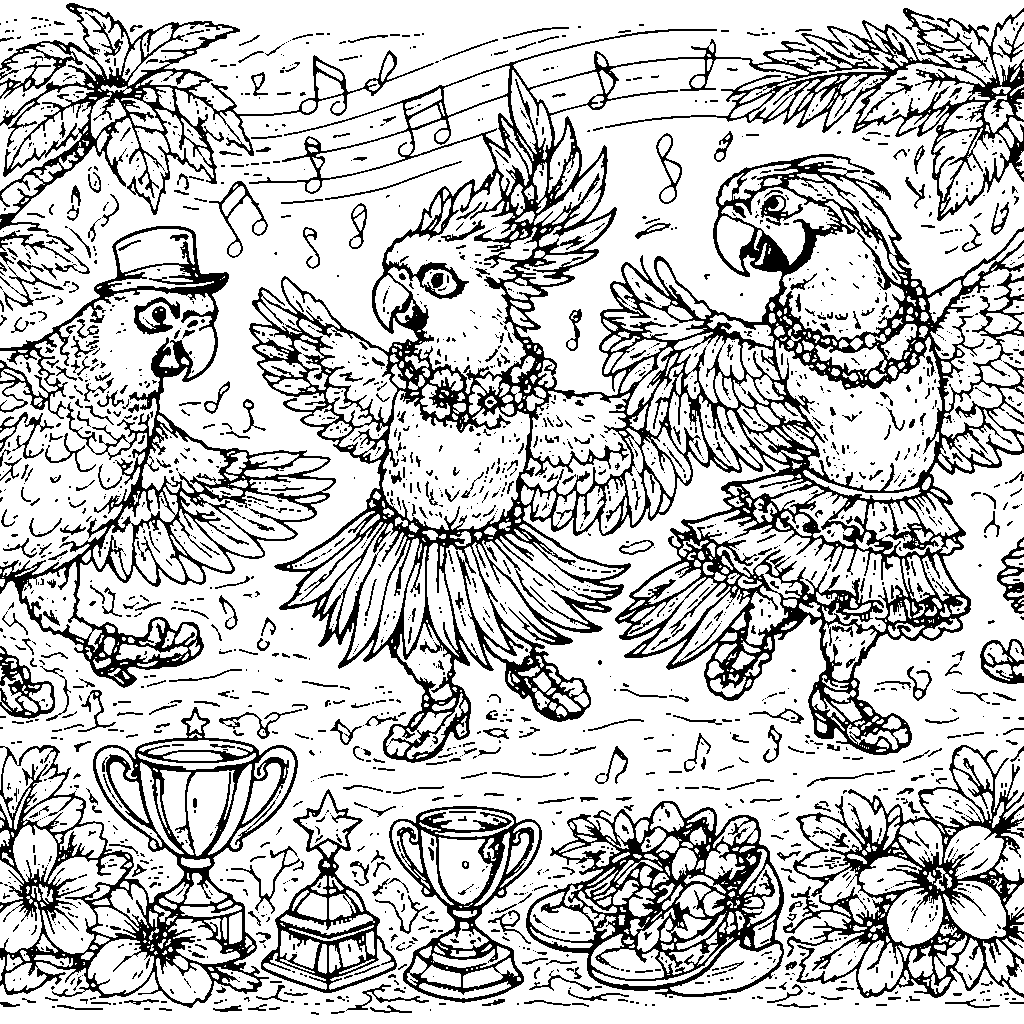 Dancing Parrots