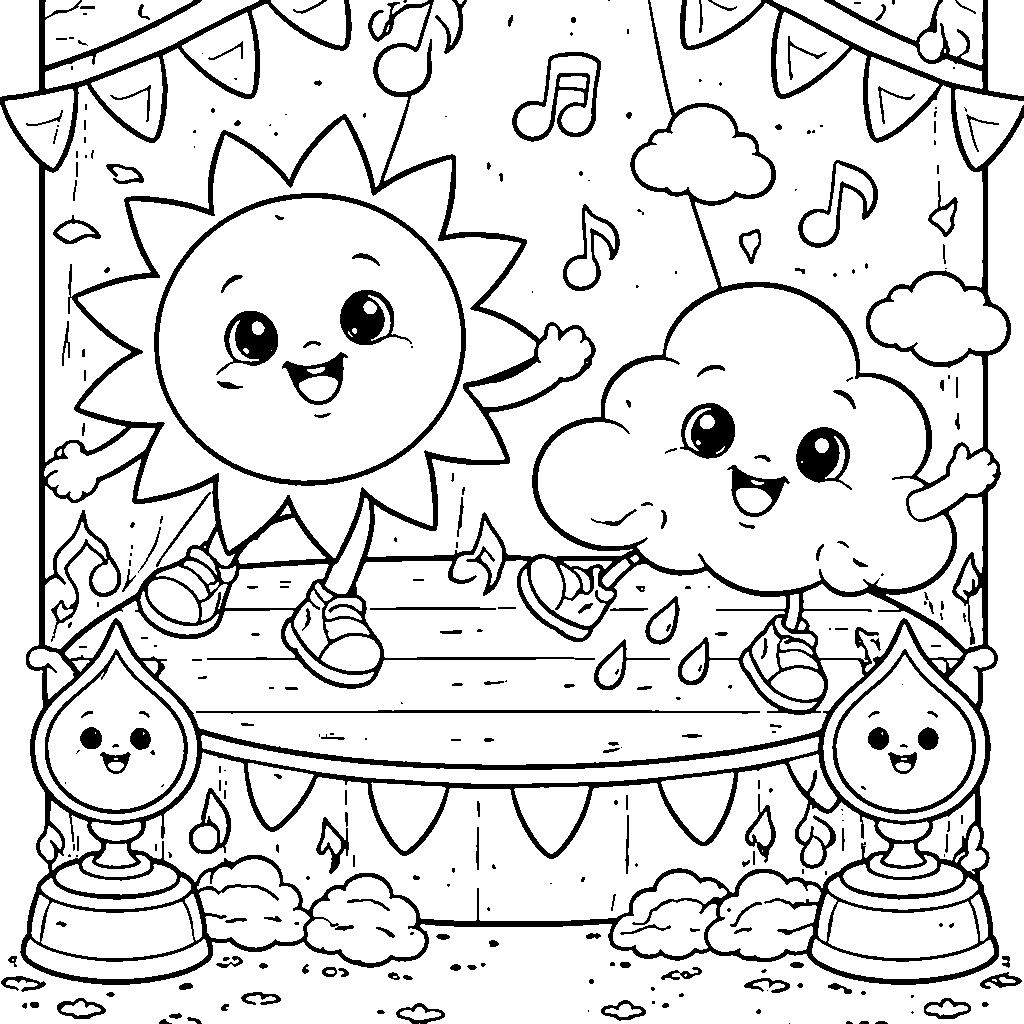 Dancing Weather Elements