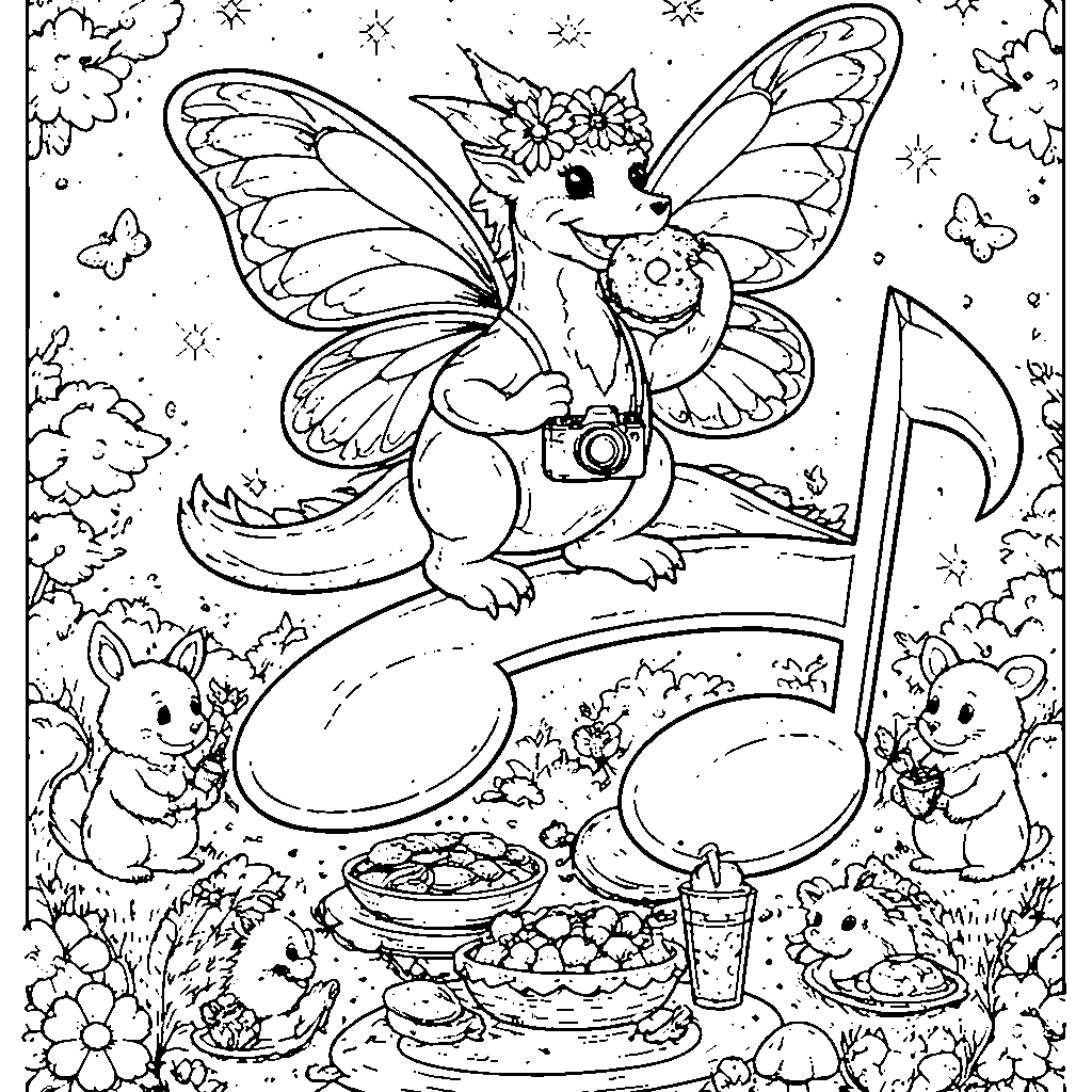 Adventurous Dragons Coloring Page for Kids