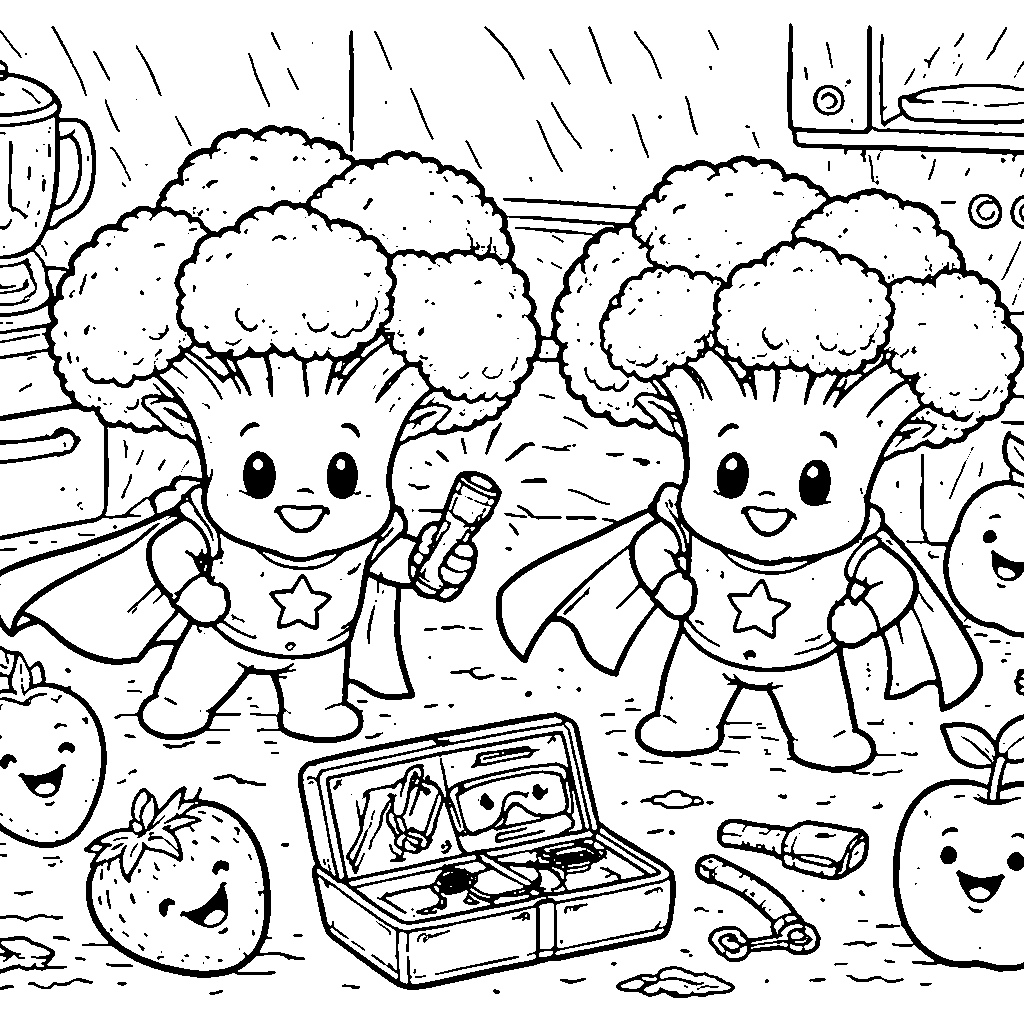 Happy Broccoli Characters