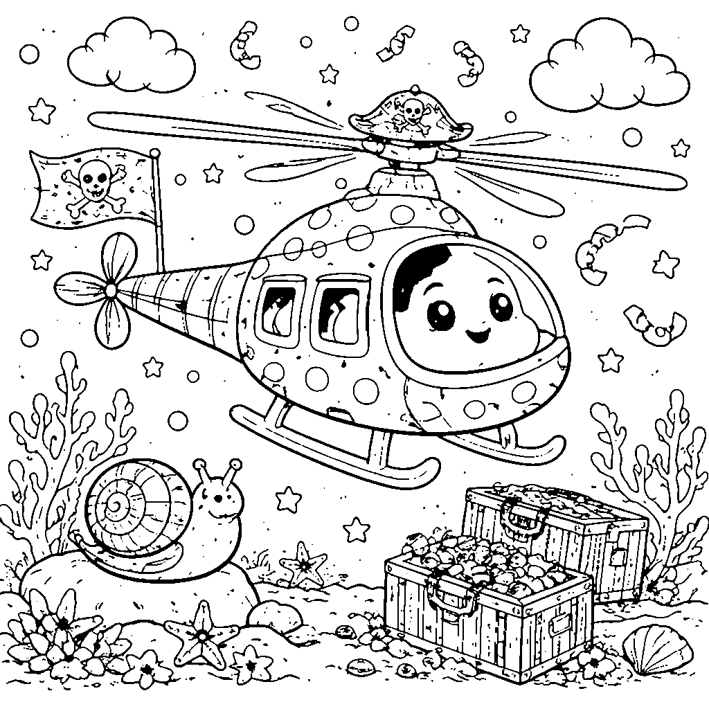 Soaring High with Helicopter Coloring Fun