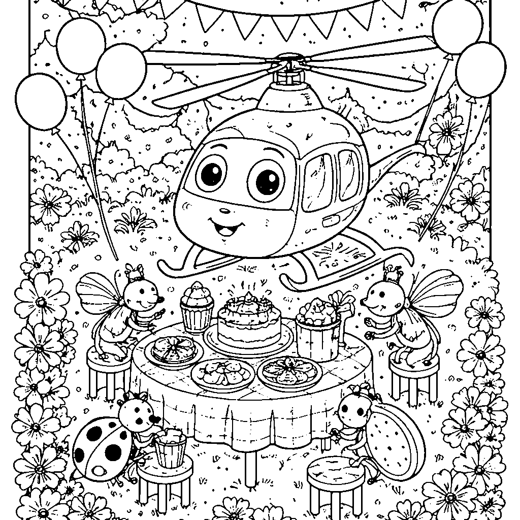 Helicopter Garden Party