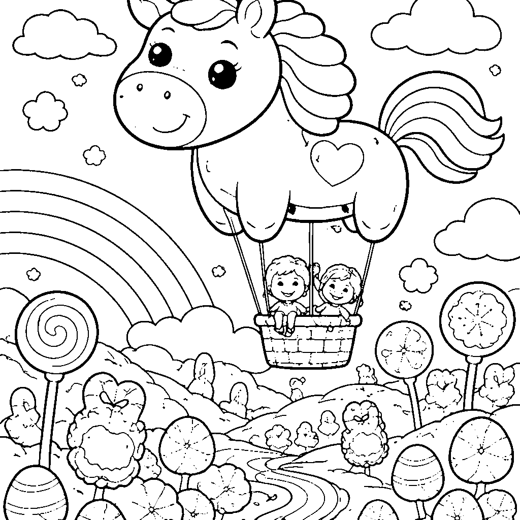 Horse-shaped Hot Air Balloon