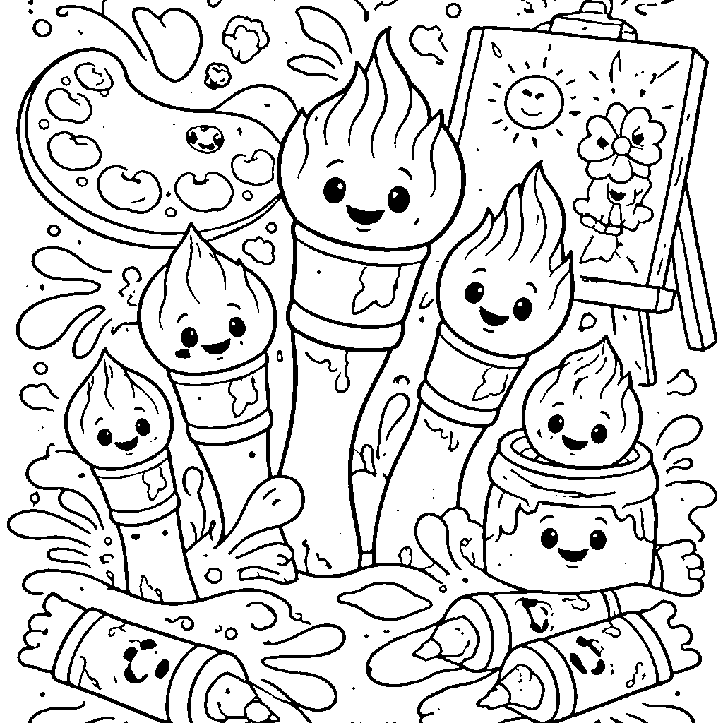 Jolly Paintbrush Family