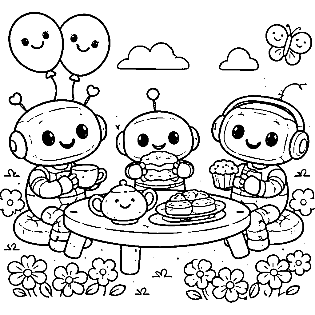 Joyful Robot Friends