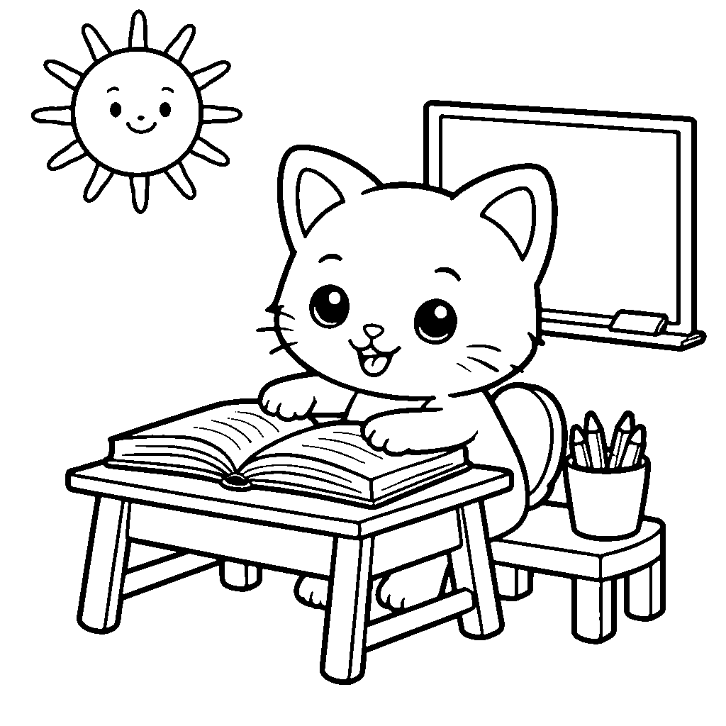 Kitten in the Classroom