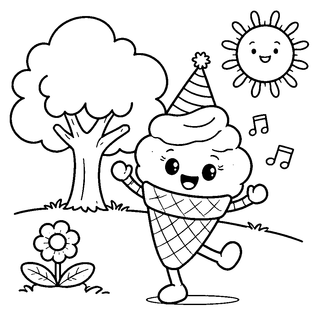 Ice Cream in the Happy Park