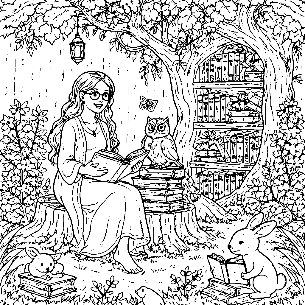 Magical Garden Librarian