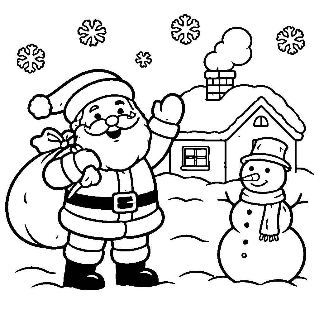 Santa Claus with a Sack of Gifts