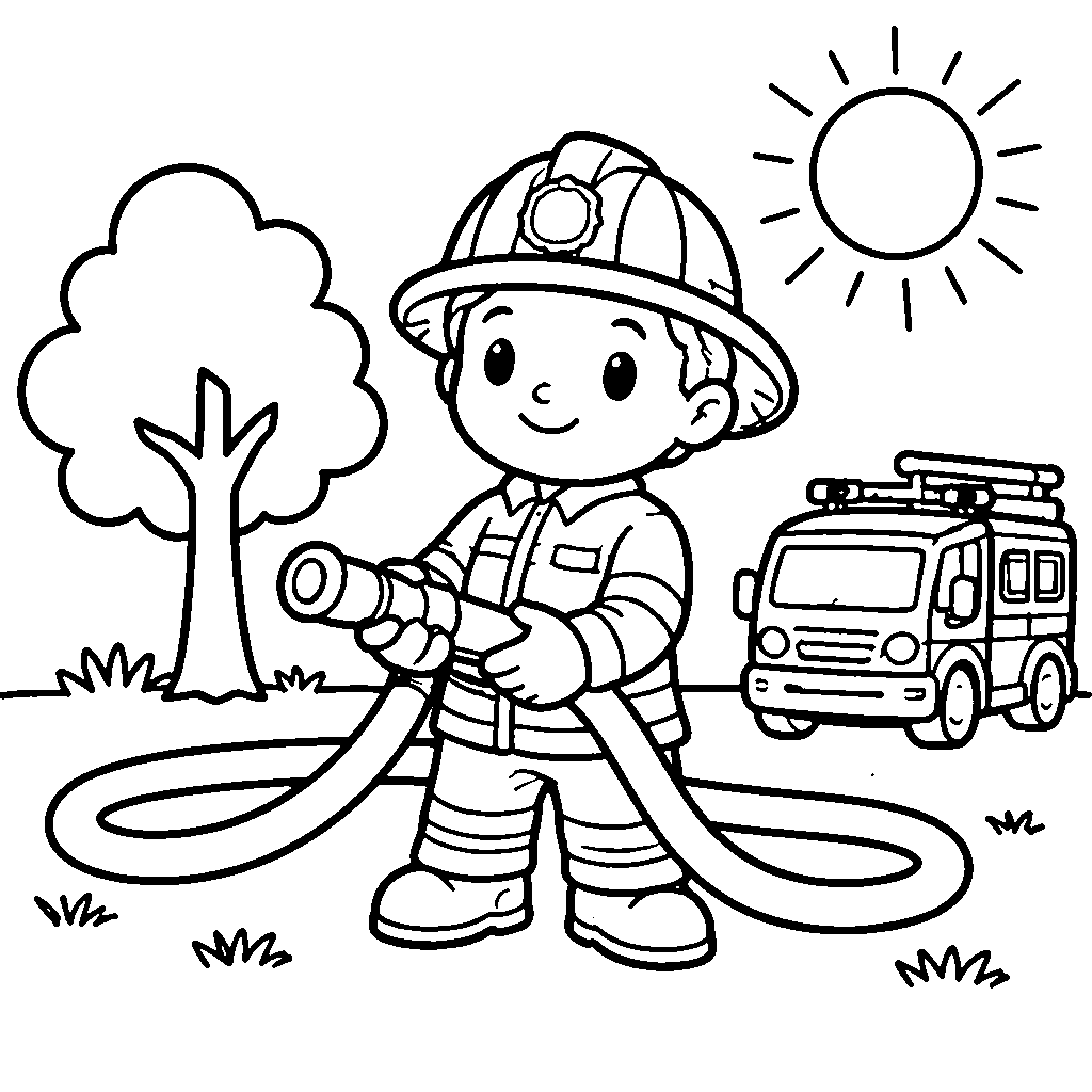 Walking Firefighter