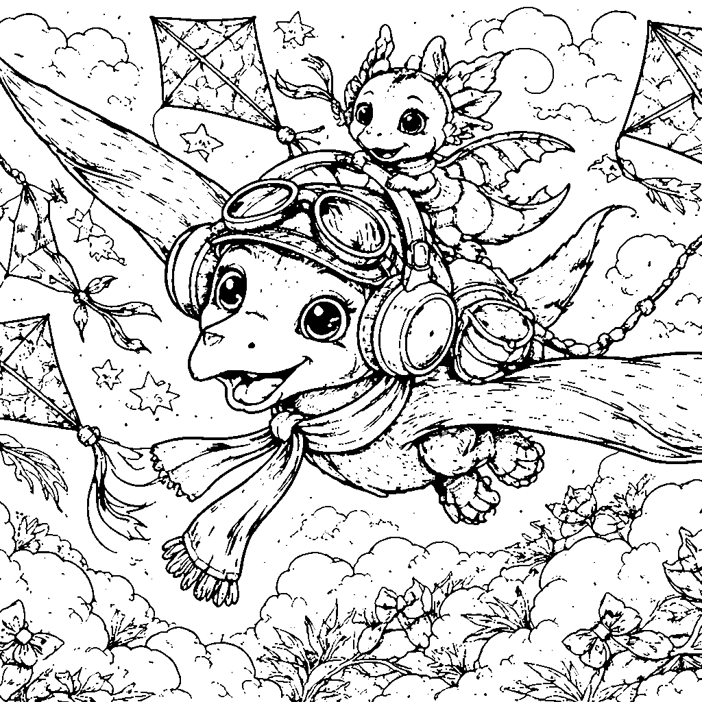 Soar High with Our Pterodactyl Coloring Page!