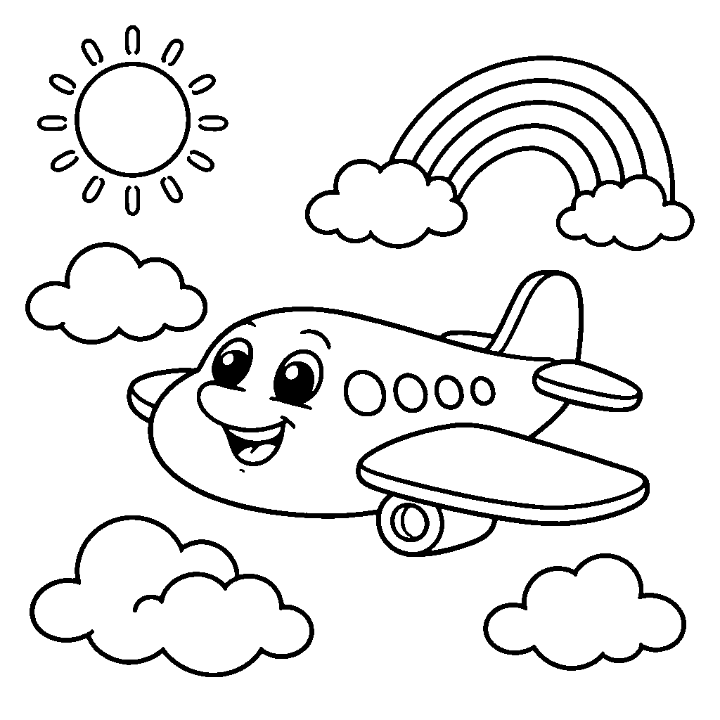 Airplane in the Clouds