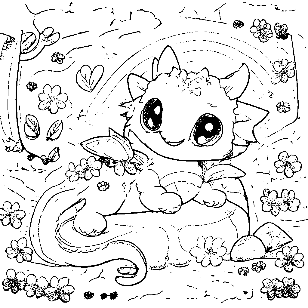 Dragon in the Enchanted Forest