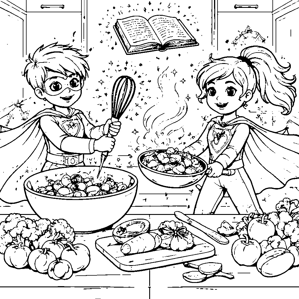 Superhero Kitchen Helpers