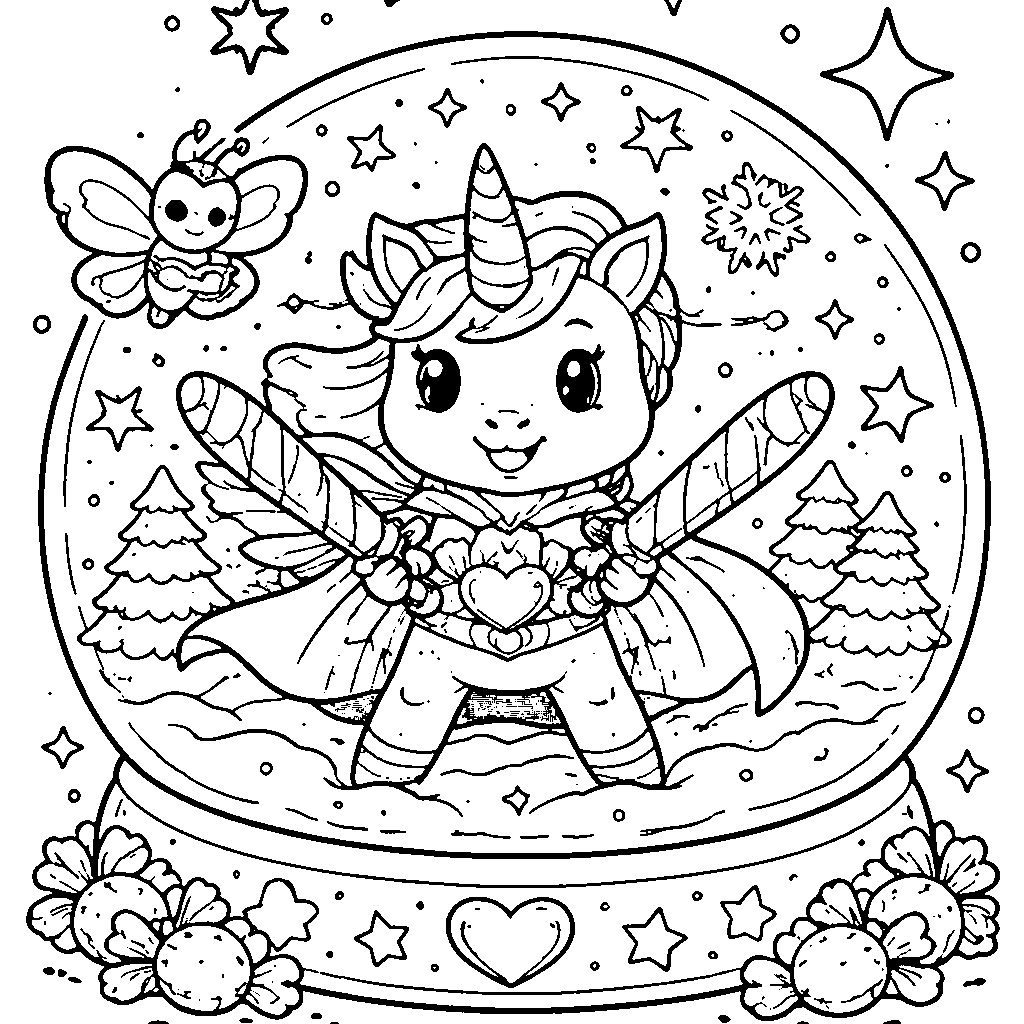 Color Your Own Superhero Unicorn Adventure