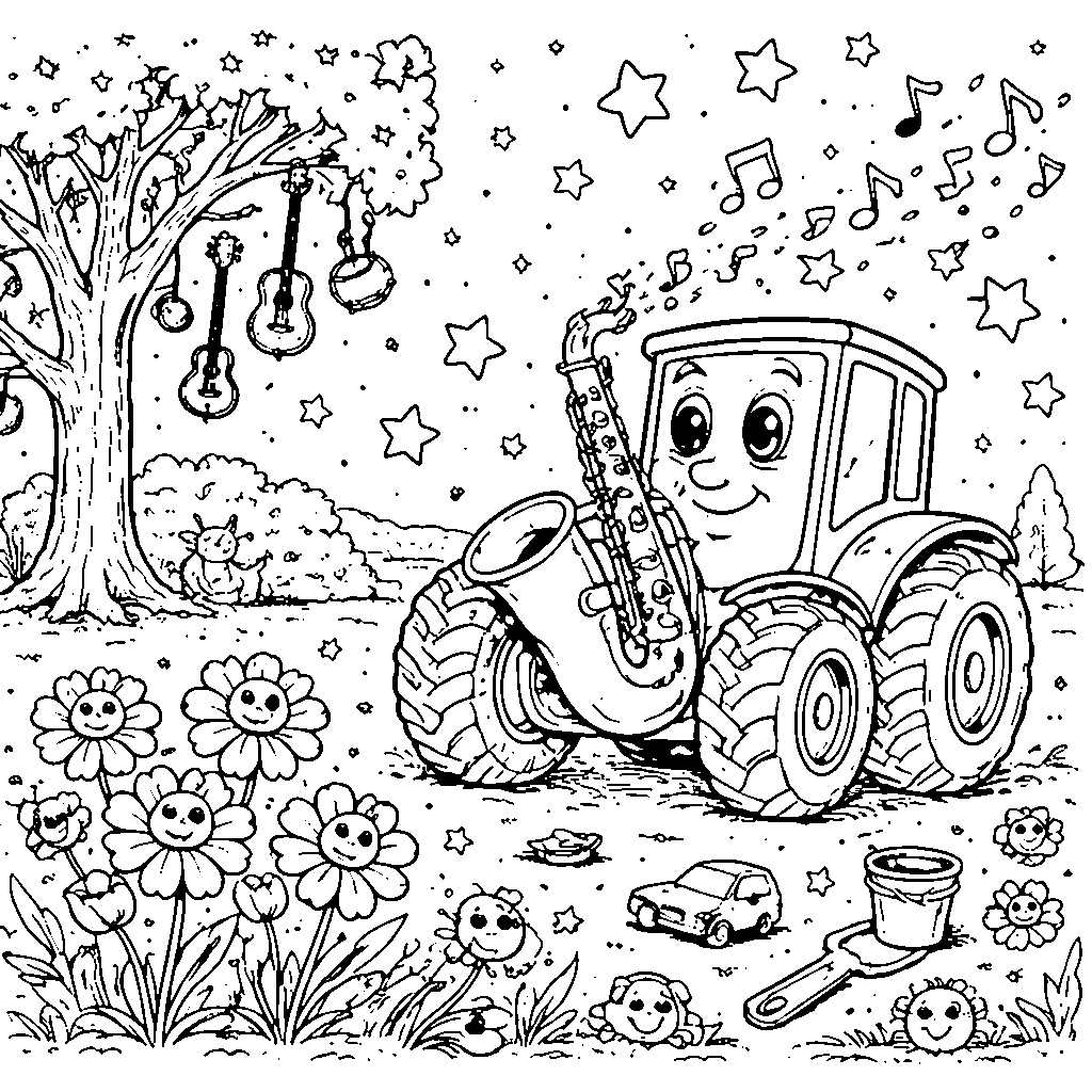 Fun with Tractors: A Colorful Adventure for Kids