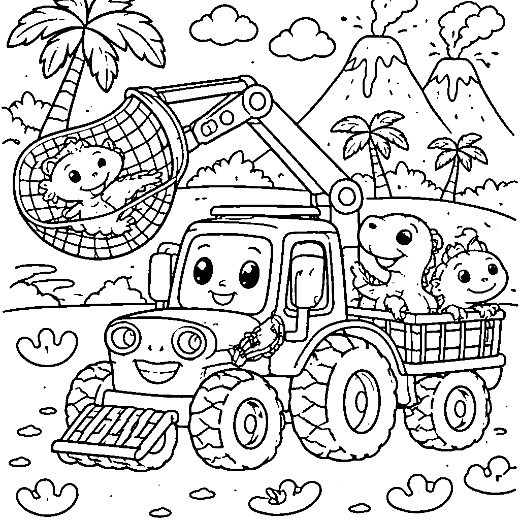 Tractor Dinosaur Rescue