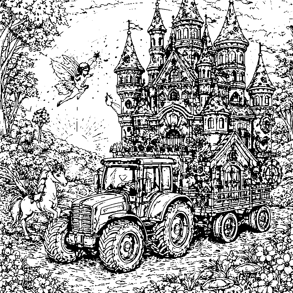Tractor Fairy Tale Castle