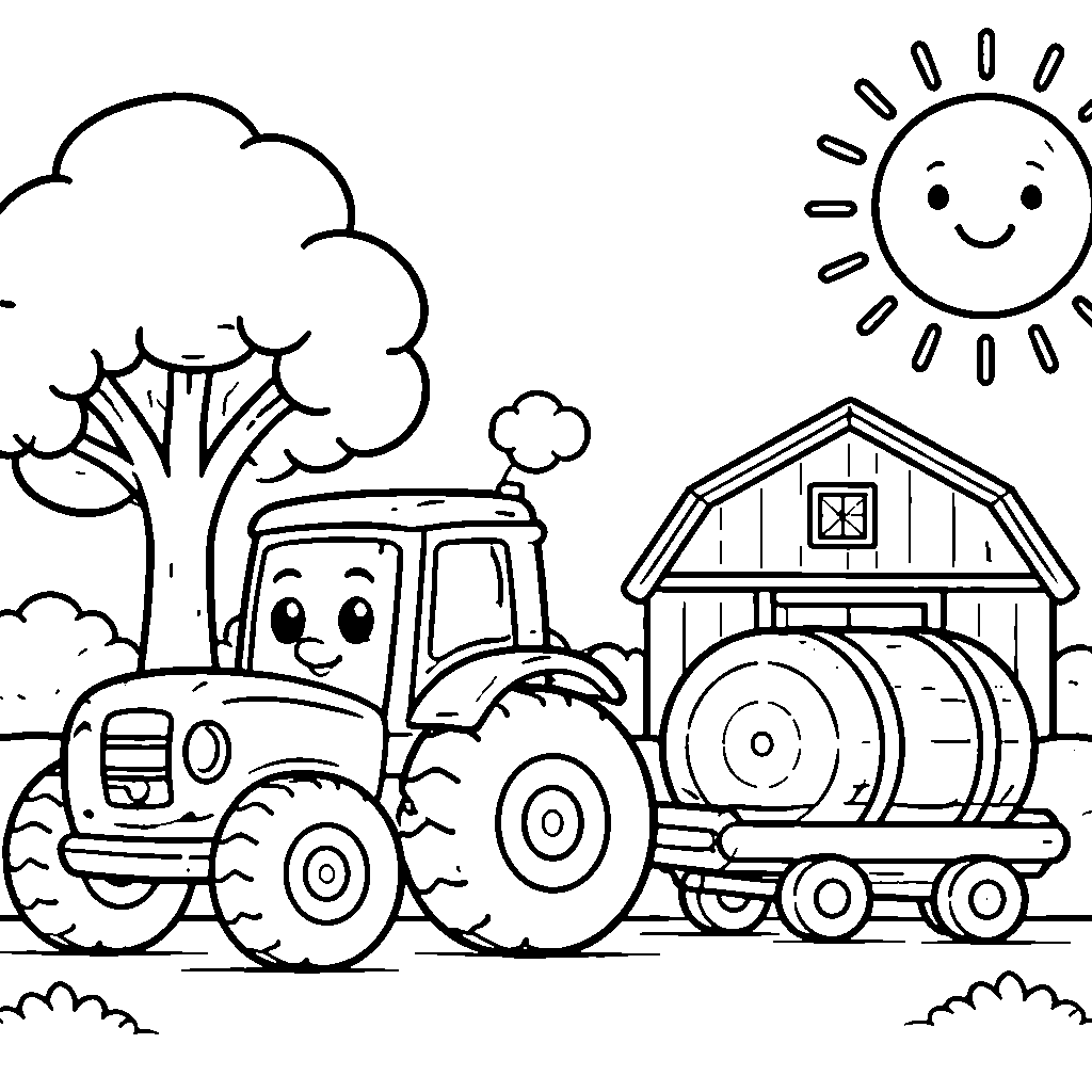 Tractor on the Farm