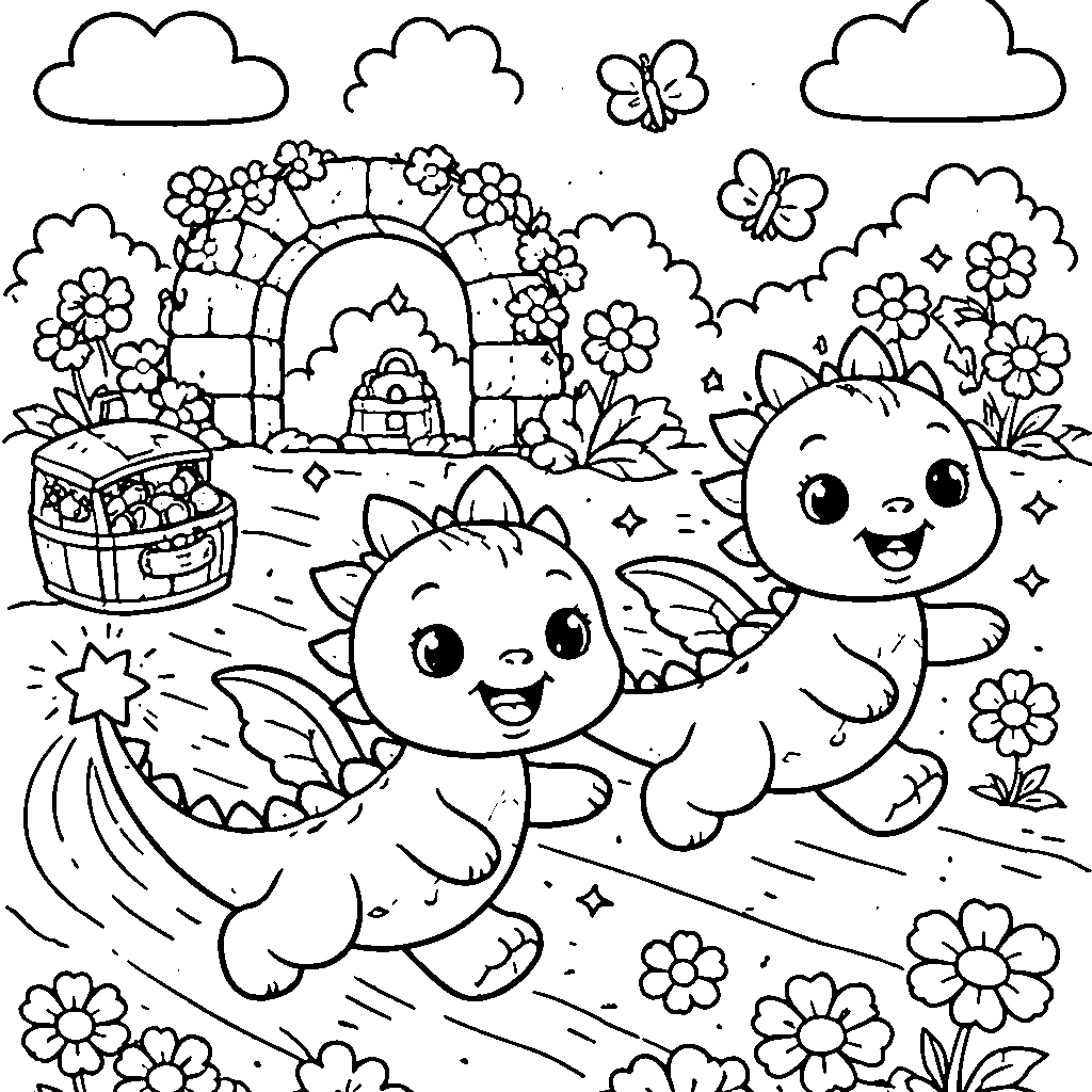 Two Friendly Dragons