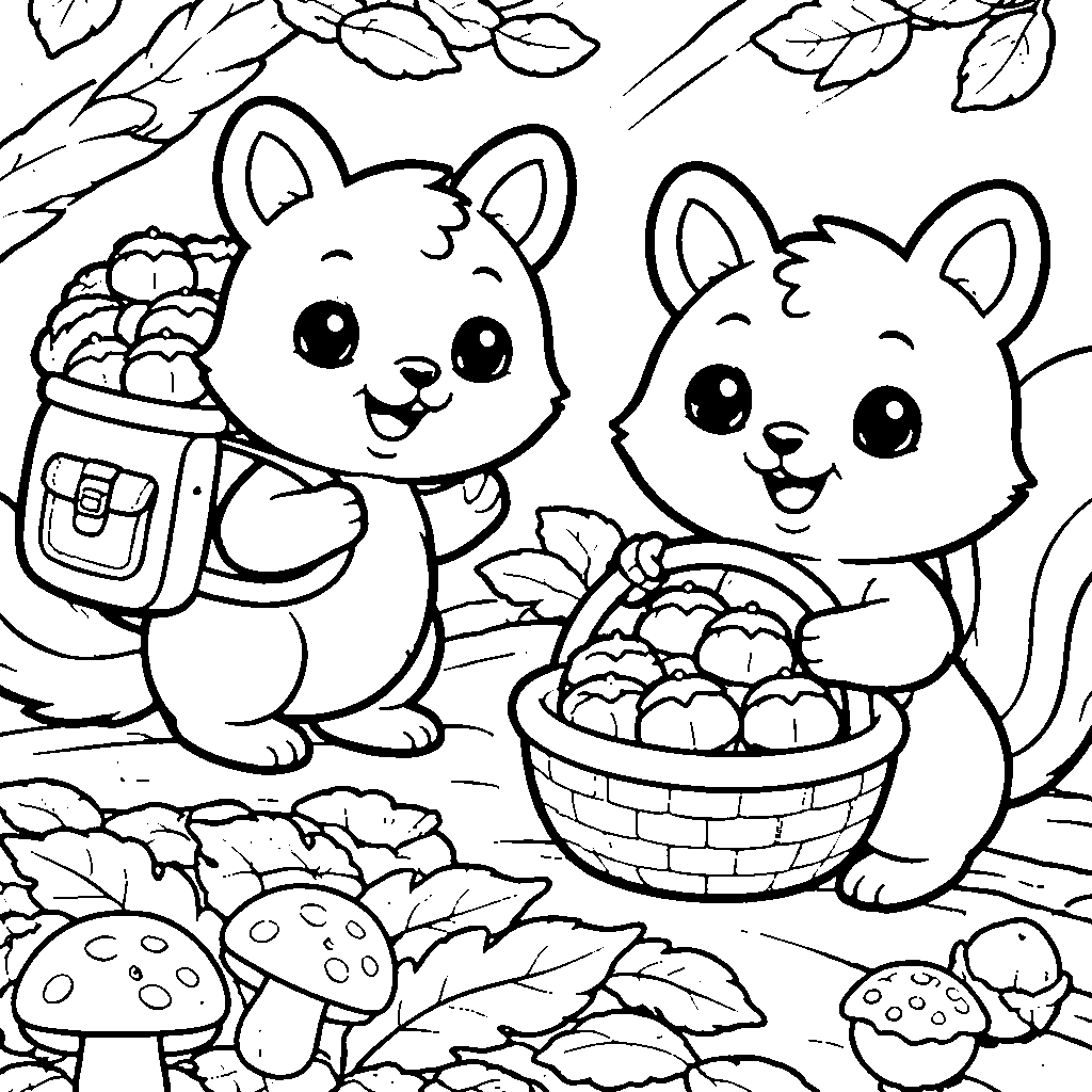 Two Inventive Squirrels