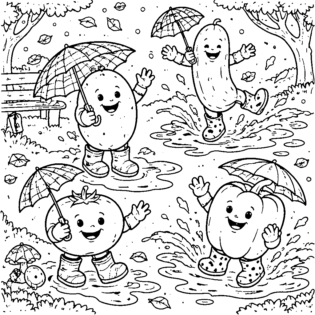 Veggie Pals Coloring Fun