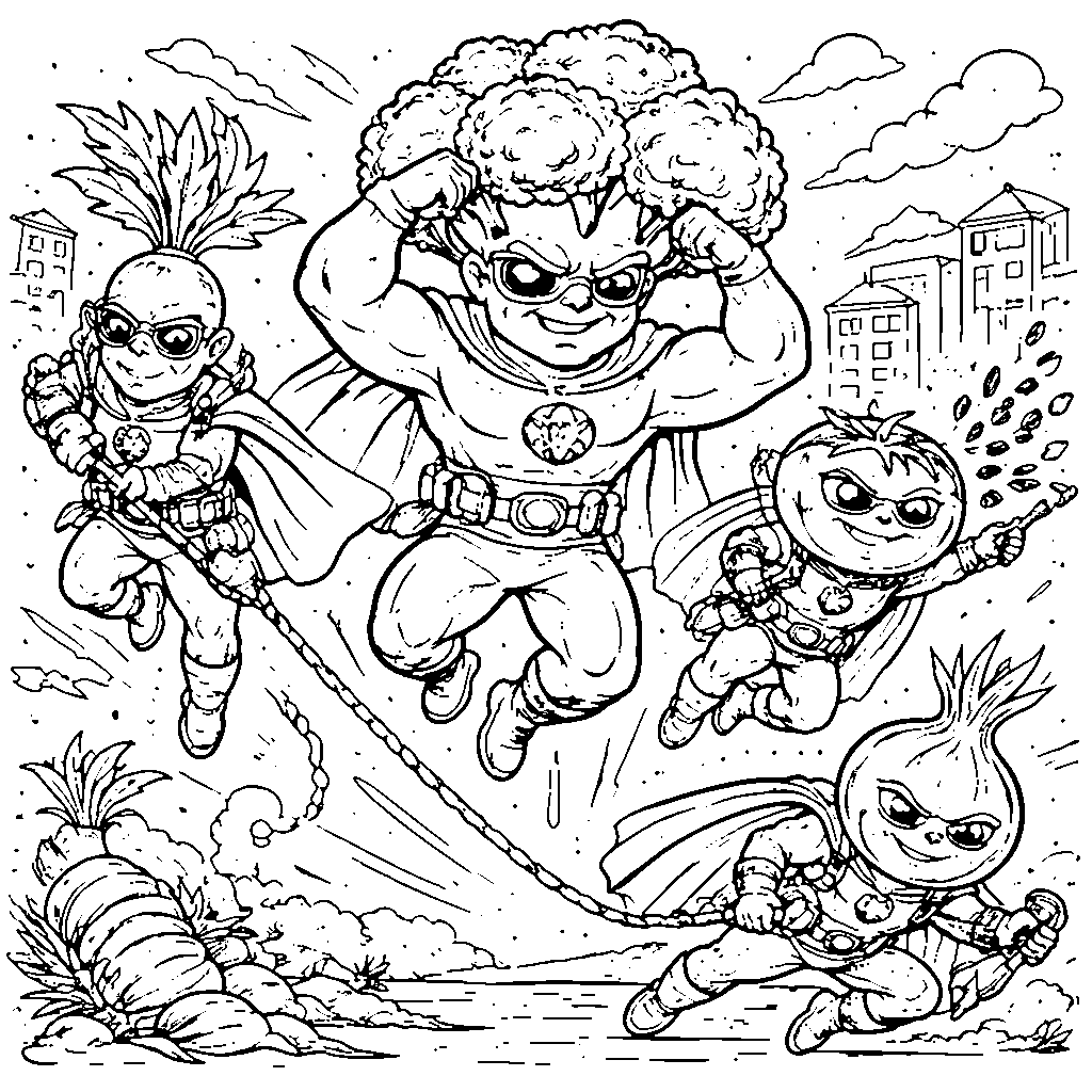 Vegetable Superheroes