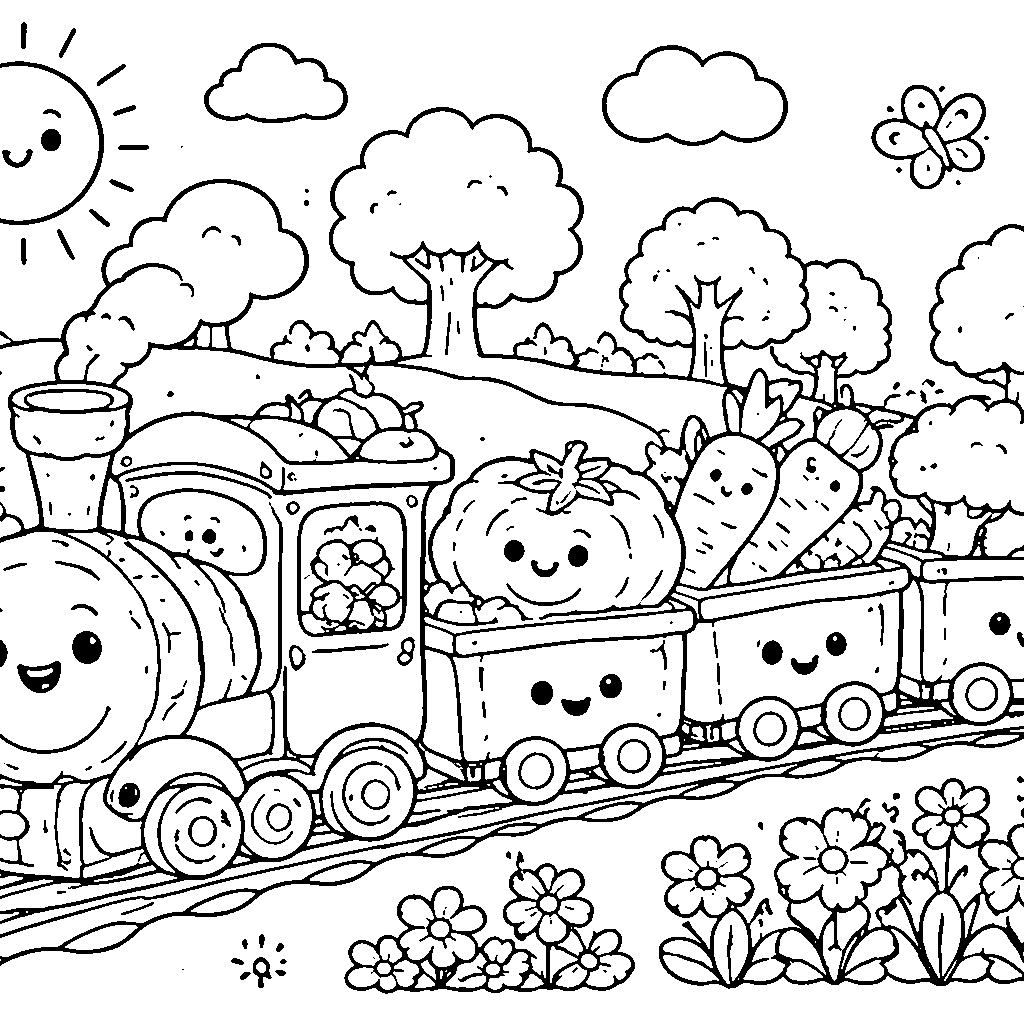 Vegetable Train