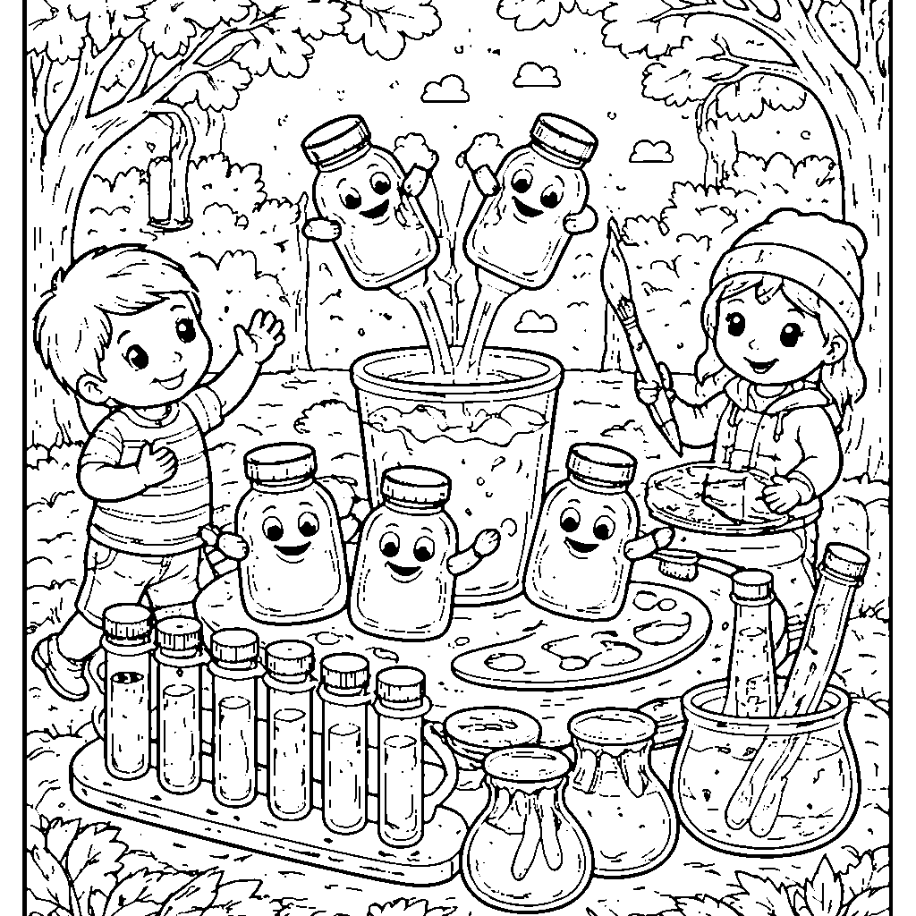 Whimsical Color Mixing Lab